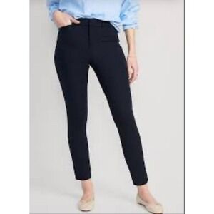 Womens NWT Old Navy Pixie High Rise Black Business Casual Ankle Pants